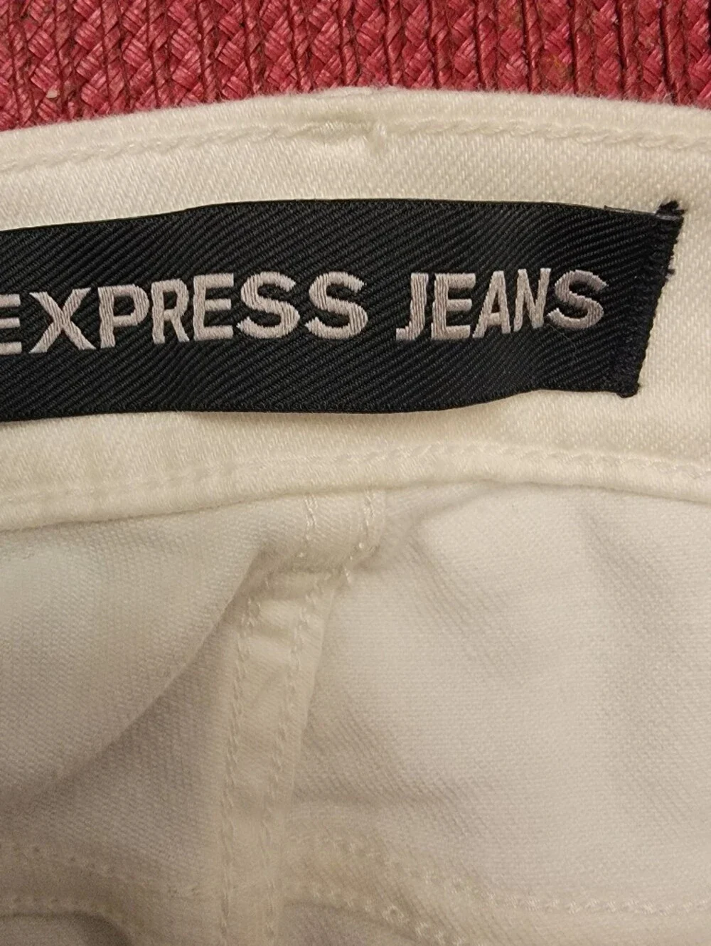 Express White Distressed Skinny Jeans - Women's